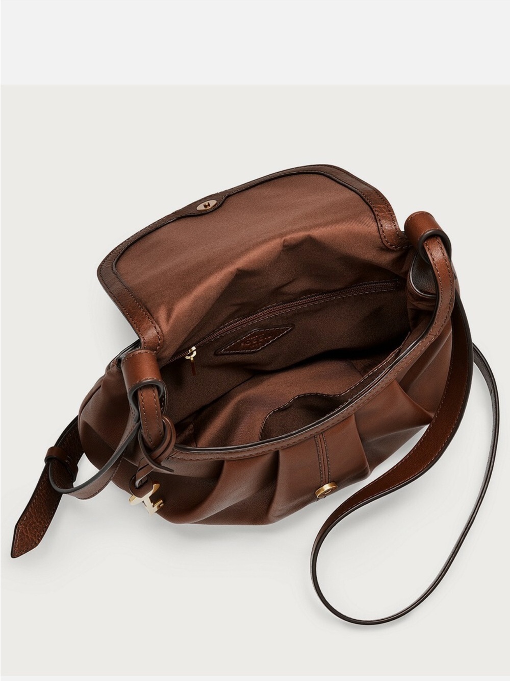 Fossil Gigi Flap Crossbody retro vintage crossbody leather bag - Picture 2 of 13